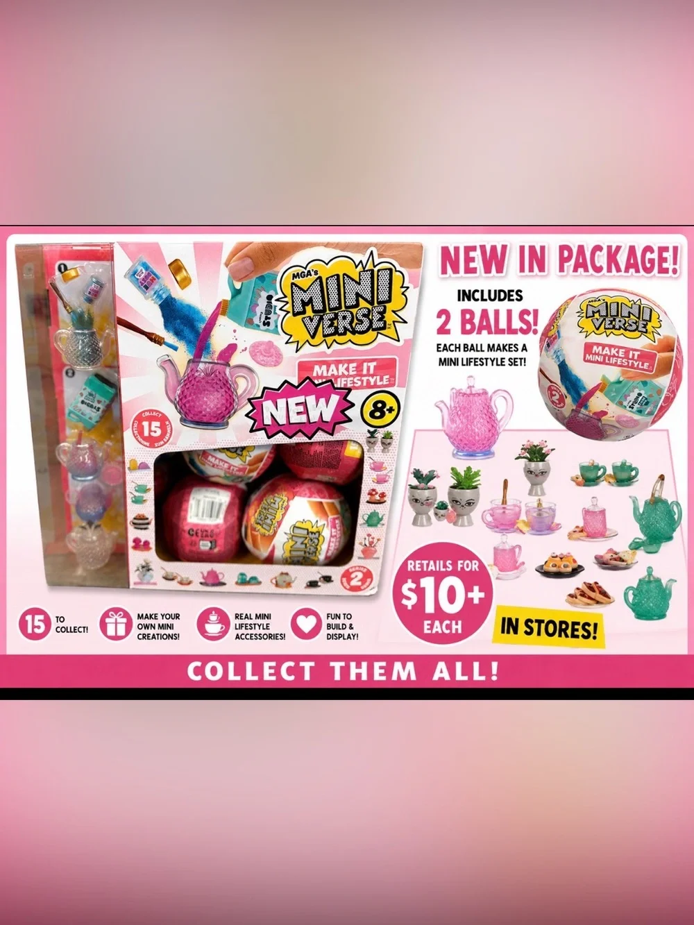MGA’s Miniverse‎ Make It Mini Lifestyle Series 2 Mystery Ball NIP Unopened (2)